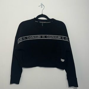 Calvin Klein Logo Cropped Sweater